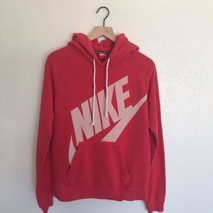 Nike red hoodie